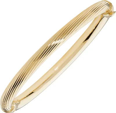 Produktbild von Wunderschöner 9 Karat (375) Gold Damen - Klappbar Armreif - 8 Gramm; TRS14267