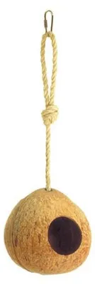 Image de Nichoir pour oiseaux - Nid de noix de coco - Ø 12 cm - Marron - Naturel