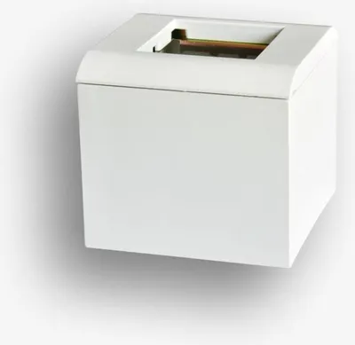 Imagen del producto de Caja de superficie, 65 mm de profundidad, 2 módulos, para dispositivos de 45x45