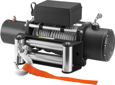 Produktbild von Elektrische Winde, 6100 kg Tragkraft, 12 V DC Lkw-Winde mit 9,5 mm x 24 m Stahlseil, kabellose und kabelgebundene Fernbedienung, IP55 wasserdicht zum Abschleppen von SUV, Jeep, Anhänger, Boot, Geländewagen