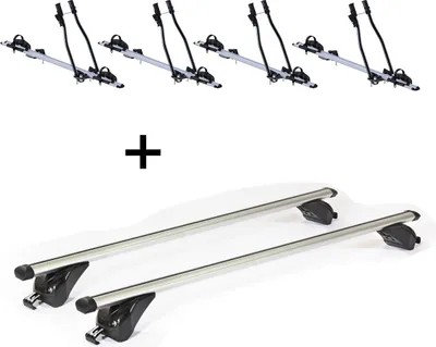 Obrázok produktu pre 4x nosič bicyklov SAGITTAR + strešný nosič VDP KING1 kompatibilný s Opel / Vauxhall Mokka X (5 dverí) od 13