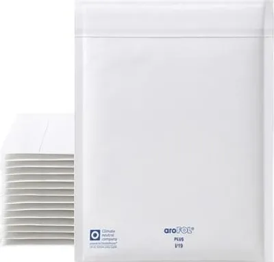 Image de Enveloppes d'expédition pour services de messagerie, film à bulles aroFOL plus I19 – carton de 50 pièces