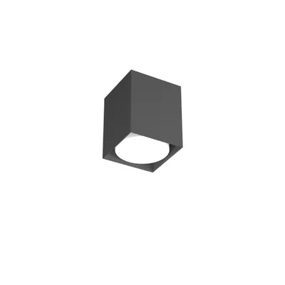 Produktbild von Moderne Deckenleuchte Cubica Platte Metall Anthrazit Grau 1 Licht Gx53 10Cm