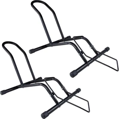Produktbild von MEGHNA Fahrradständer Professional Boden Freistehend Halter 2er Set Schwarz