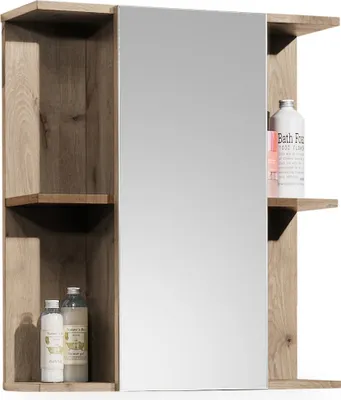 Produktbild von Spiegelschrank - B 60 cm - 1 Tür - 4 Ablageflächen - Viking Eiche Nachbildung