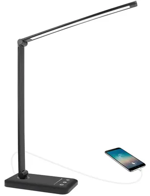 LED-Bürolampe, aufladbar, faltbar, dimmbar, 10 Helligkeitsmodi, USB