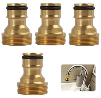 Zdjęcie produktu dla Zestaw 4 uniwersalnych złączek do baterii umywalkowej, z gwintem 22 mm i 24 mm