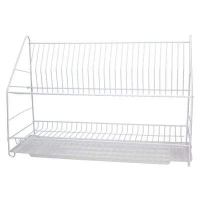 Imagen del producto de Soporte para platos, escurridor, cesta escurridora para platos, de 2 niveles