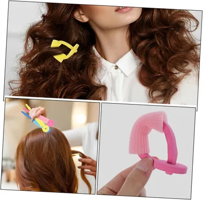 Produktbild von 30 Stück weiche Schwamm-Haarwickler für Locken, aus Schaumstoff, für alle Haartypen, selbstgemachtes Friseur-Styling ohne Hitze