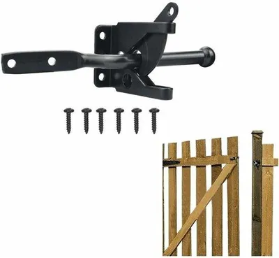 Produktbild von Automatische Poortgrendel mit Haken für Houten Tore und Hecken