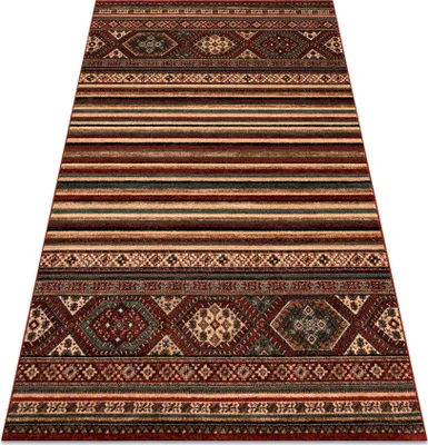 Obrázek produktu pro Vlněný koberec KASHQAI 4356 300 etnický bordó červený 67x130 cm