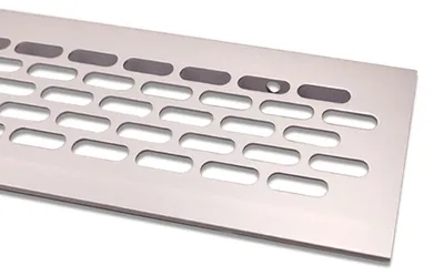 Productafbeelding van Ventilatierooster luchtrooster verwarmingsrooster - 60 x 400 mm - Aluminium