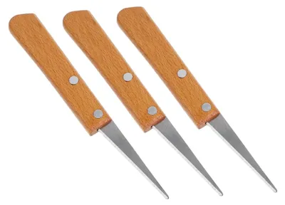 Produktbild von 3-teiliges Modelliermesser-Set aus Edelstahl für Ton- und Wachsschnitzerei