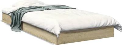 Obrázek produktu pro vidaXL Rám postele bez matrace Sonoma dub 75x190 cm materiál na bázi dřeva