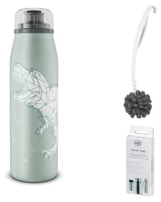 Zdjęcie produktu dla alfi KIDS ISO BOTTLE Trinkflasche – Vorteilsset mit Reinigungsbürste CLEAN FIX 30 cm + CLEAN TABS (20 Stück)