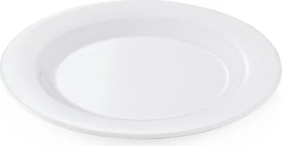 Campingteller SUMMER - Melamin - 25cm flach - weiß