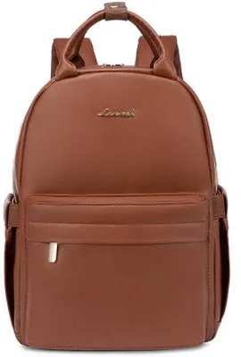 Produktbild von Kleiner Leder Cityrucksack Damen Mini Wasserdicht Tagesrucksack Reise Einkauf Rucksack