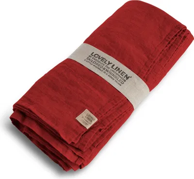 Produktbild von Lovely Linen Lovely Tischdecke Leinen real red 145 x 250 cm