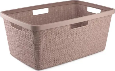 Zdjęcie produktu dla Kosz na pranie Curver Jute 46L różowy
