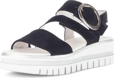 Produktbild von Gabor Comfort Plateau Sandale - Blau Leder : 38.5 : Normal Größe: 38.5 Weite: Normal
