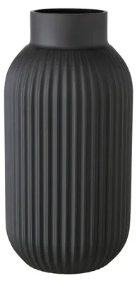 Produktbild von Boltze 2026912, Zylinderförmige Vase, Glas, Schwarz, Matt, Schwarz, Klassisch