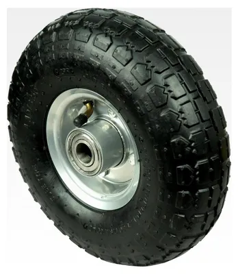 Produktbild von Luftrad für Sackkarre, 260 mm mit Stahlfelge, Tragkraft 130 kg, Ersatzrad mit hochbelastbarem Kugellager