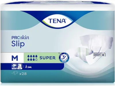 Produktbild von 90 TENA ProSkin Slip Super - extra breite Klettverschlüsse - Gr. M