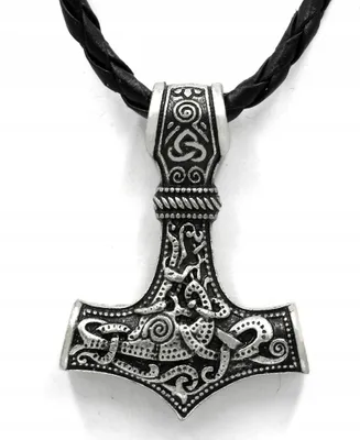 Obrázok produktu pre Pánsky strieborný náhrdelník Hammer THOR MJOLNIR 125