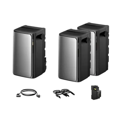 Produktbild von Balkonkraftwerk mit Speicher 5760Wh, EcoFlow Stream Ultra All-in-One 1920Wh Speicher mit Stream AC Pro 1920Wh Speicher x2 für Balkonkraftwerk(0% MwSt)