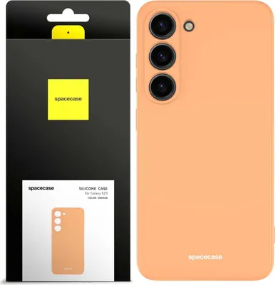 Image de Coque en silicone SPACECASE Coque en silicone pour Galaxy S23 Orange