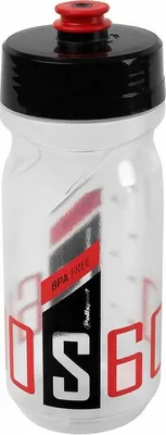 Produktbild von POLISPORT Wasserflasche S600 Klar/Schwarz/Rot Schraubverschluss 600ml