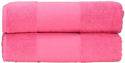 Produktbild von A&R 701.50 | PrintMe Bath Towel / 70 x 140 cm - Farbe: Pink - Größe: 70 x 140 cm