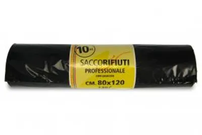 Immagine prodotto di Rotolo 10 Sacchi Immond Nero 80X120