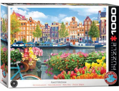 Produktbild von Eurographics Puzzle Amsterdam, Niederlande, Smart Cut, 1000 Teile, 68 x 48 cm, 6000-5865