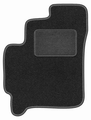 Immagine prodotto di Tappetino guidatore in moquette per Kia Carens I 1999-2006 (monovolume) – 1 pezzo, grigio grafite, su misura – Wielganizator LUX