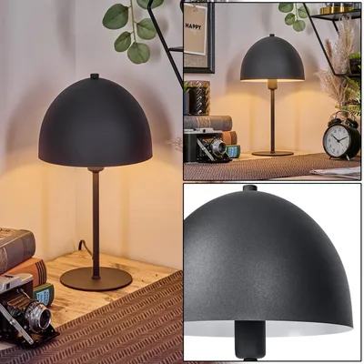 Produktbild von Motrone Tischlampe aus Metall in Anthrazit mit  Schalter am Kabel