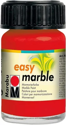 Immagine prodotto di Marabu vernice marmorizzante "Easy Marble" rosso ciliegia barattolo da 15 ml