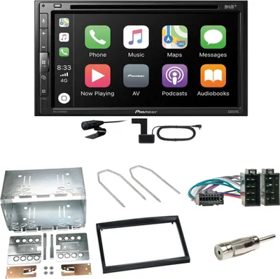 Produktbild von Pioneer AVH-Z5200DAB Android Auto Carplay Einbauset für Peugeot 307 Citroen C2 C3