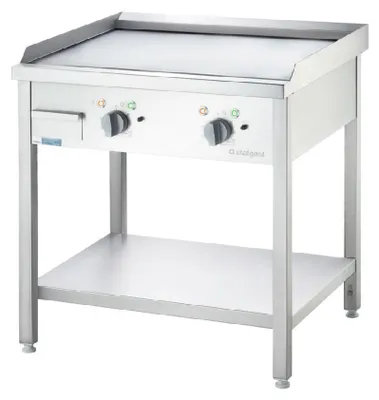 Produktbild von Elektro-Griddleplatte als Standgerät - glatt - Unterbau offen - 800x700