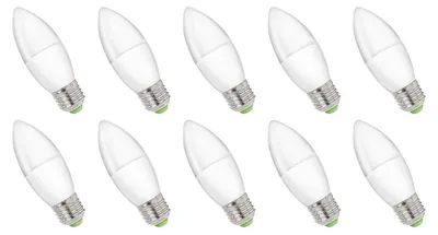 Produktbild von Spectrum E27 LED Kerzenlampe 6W 560lm 6000K Kaltweiß 230V 10 Stück