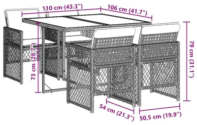 Zdjęcie produktu dla VidaXL 3210719, 5 szt.