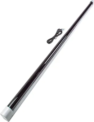 Produktbild von PSYWORK Schwarzlicht Komplettset -Eco- 150cm 58W Schwarzlichtröhre mit weißer Fassung | UV Neon Röhre mit Halterung | Röhrenset | Lichtleiste | Neonparty