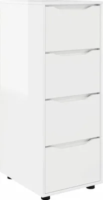 Obrázok produktu pre vidaXL Úložná skriňa s vysokým leskom biela 40 x 48 x 105 cm