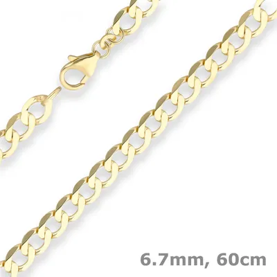 6-7mm-Panzerkette-weit-aus-585-Gelbgold-60cm