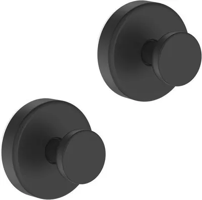 Produktbild von Famanu Saugnapf-Haken für das Badezimmer - 2 Stück - Schwarz