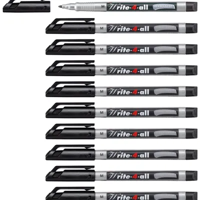 Produktbild von STABILO Permanent-Marker -  Write-4-all - medium - 10er Pack - schwarz