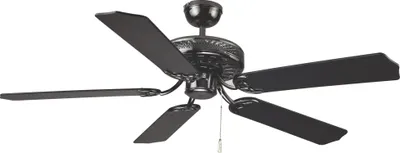 Immagine prodotto di Ventilatore da soffitto Pearl Black 132 cm con catenella