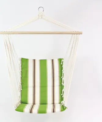 Produktbild von Hängesessel Green Stripes grün weiß gestreift