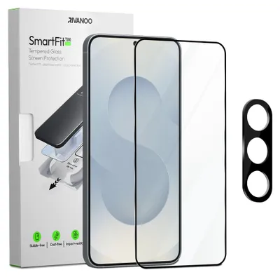 Obrázok produktu pre 1-balenie Samsung S25 Plus Ochranné sklo na displej & 1-balenie ochrana objektívu - Tvrdené sklo | [Automatická inštalácia] - Bez bublín