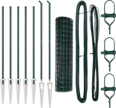 Produktbild von Möbel Euro Zaun Set aus 2 Grün Metall 10 x 1,2 m Langlebig - Metallzäune 3350615